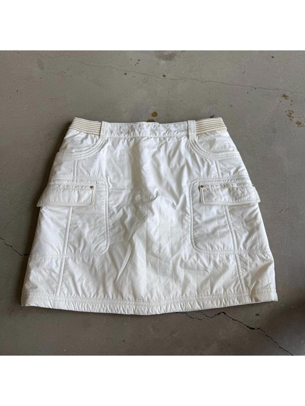 JDX / Womenβs Golf Quilted Winter Skirt / Ivory